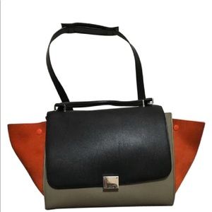 Celine tri-color trapeze shoulder bag
